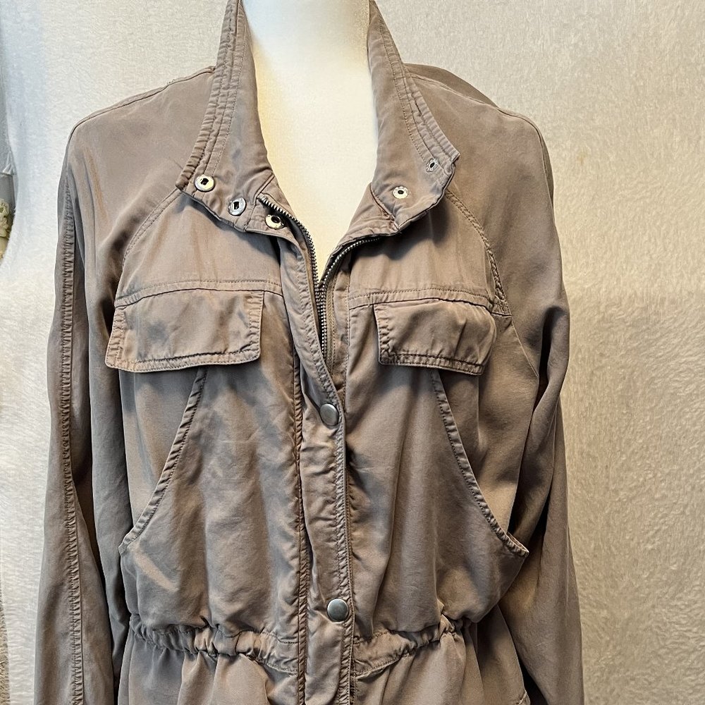 Tribal Brand, Khakis Lyocell Utility Cargo Jacket w/ Cinched Waist, size XL